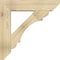 Ekena Millwork Olympic Slat Rough Sawn Bracket w/ Offset Brace, Douglas Fir, 8"W x 34"D x 34"H BKT0806X34X34OLY06RDF - alternate 2
